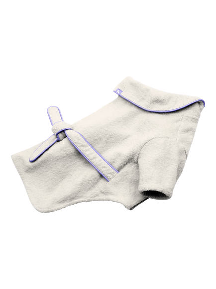 florence by mills Cotton Terry Dog Bath Robe, White - view 2, White