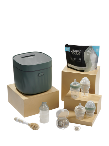 Vital Baby Nurture UV Sterilising Set, Olive Green, Olive Green