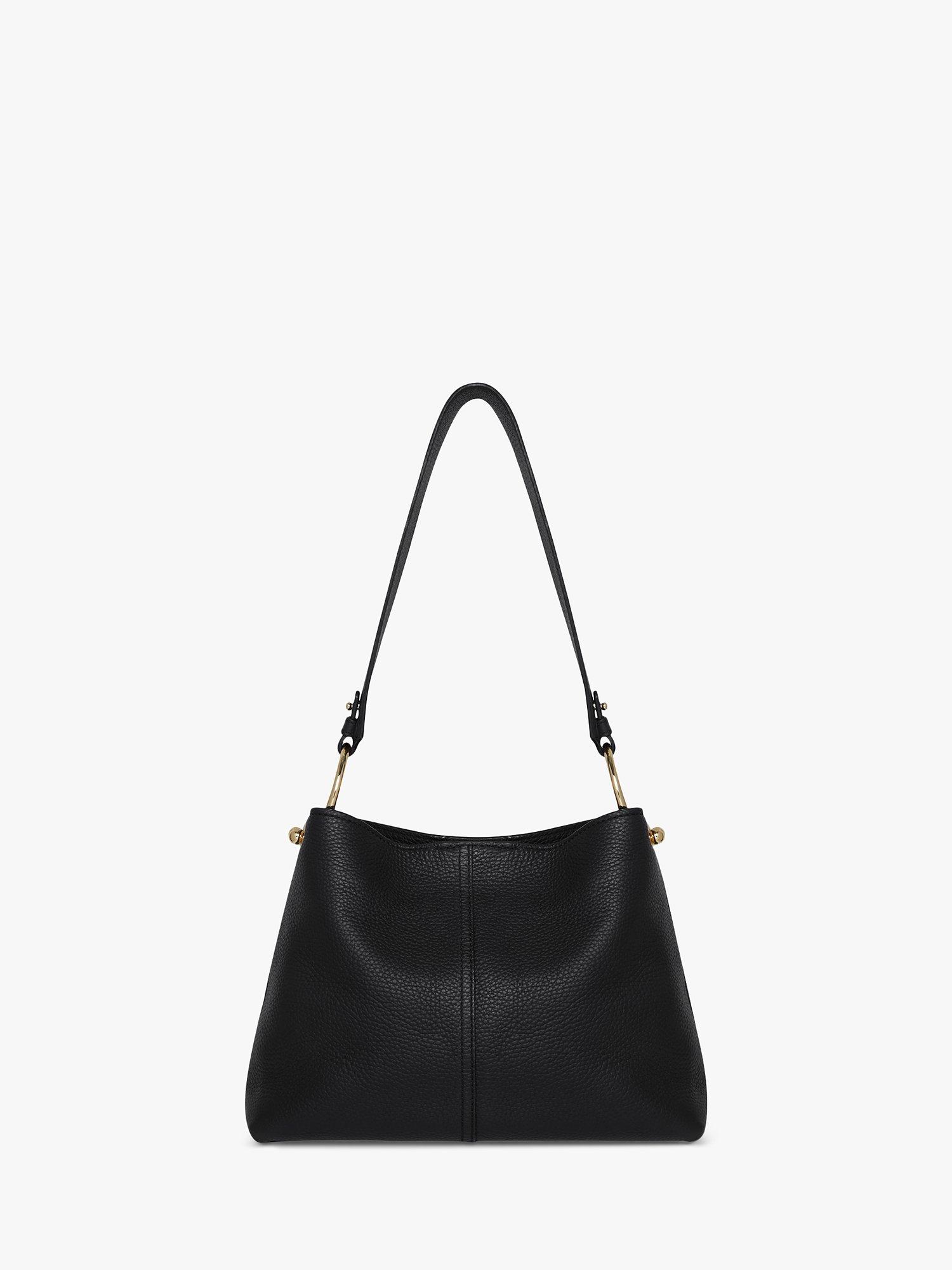 Strathberry Lana Leather Hobo Bag, Black