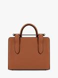 Strathberry Nano Leather Mini Tote Bag, Chestnut