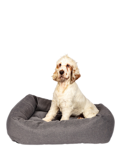 Danish Design Anti Bac Small Snuggler Dog Bed, Grey - view 2, Grey