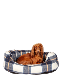 Danish Design Bowmore Medium Dog Bed, Navy - view 2, Navy