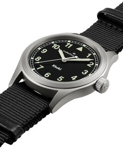 Hamilton H69401430 Unisex Khaki Field Quartz Fabric Strap Watch, Black - view 2, Black