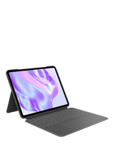 Ipad A16 Logitech Combo Touch Detachable 10th Gen IPad Toetsenbordhoes Met Groot Precisie-Trackpad, Toetsenbord Met Achtergrondverlichting En Smart Connector - UK Engels QWERTY Indeling-Layout - Grijs Ipad Keyboard