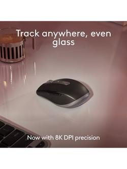 Logitech Master Series MX Anywhere 3S Wireless Bluetooth Mouse for Mac, Pale Grey - view 2, 