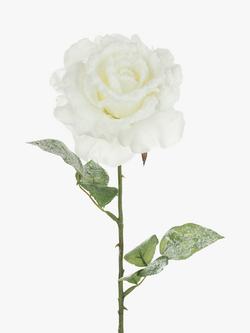 Floralsilk Artificial Snowstorm Georgia Rose, White, White