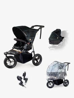 Out'n'About Nipper V5 Pushchair and Carrycot Starter Bundle, Summit Black