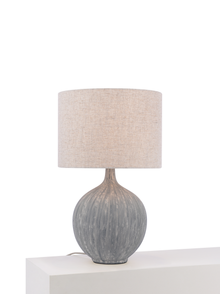 John Lewis Ebony Ceramic Table Lamp, Black
