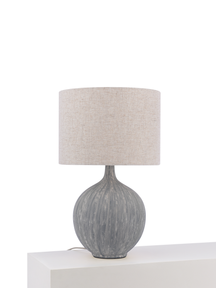 John Lewis Ebony Ceramic Table Lamp - view 2, Black
