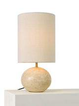 John Lewis Travertine Pebble Table Lamp, Travertine