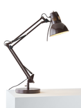 John Lewis Elliott Desk Lamp, Cocoa