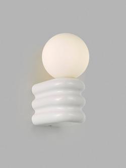 John Lewis Miche Bathroom Wall Light, White