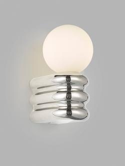 John Lewis Miche Bathroom Wall Light, Chrome