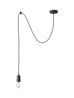 John Lewis Baldwin Pendant Ceiling Cord - view 2, Black