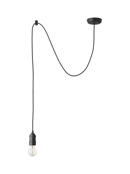 John Lewis Baldwin Pendant Ceiling Cord - view 2, Black