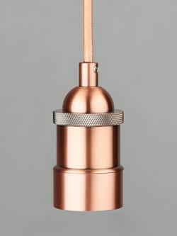John Lewis Baldwin Pendant Ceiling Cord, Copper