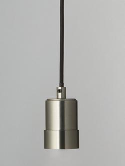 John Lewis Scandi Pendant Ceiling Cord, Chrome