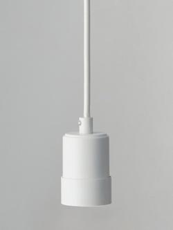 John Lewis Scandi Pendant Ceiling Cord, White