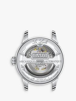 Tissot T0064071103303 Mens' Le Locle Date Metal Strap Watch, Silver - view 2, Silver