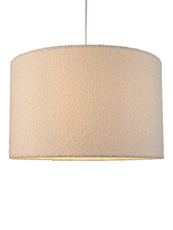 John Lewis Boucle Drum Lampshade, Marshmallow