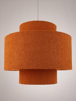 John Lewis Boucle Layered Ceiling Lampshade, Amberglow