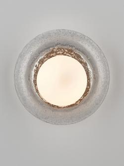 John Lewis Doughnut Wall Light, Clear & Chrome