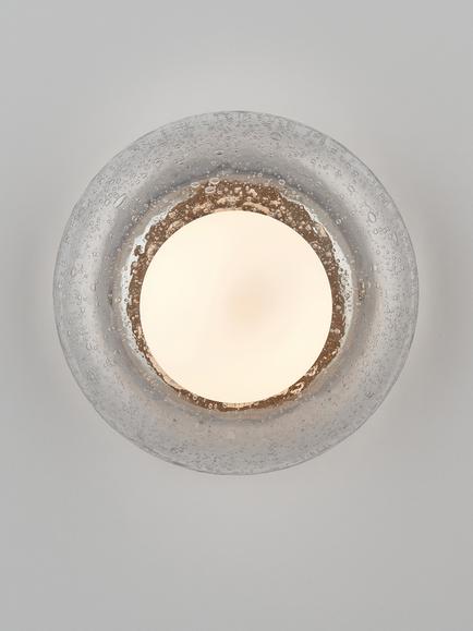 John Lewis Doughnut Wall Light, Clear & Chrome