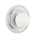 John Lewis Doughnut Wall Light, Clear & Chrome
