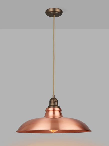 John Lewis Millhouse Pendant Ceiling Light, Copper