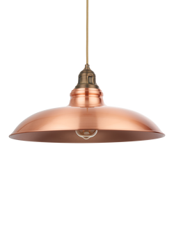 John Lewis Millhouse Pendant Ceiling Light - view 2, Copper