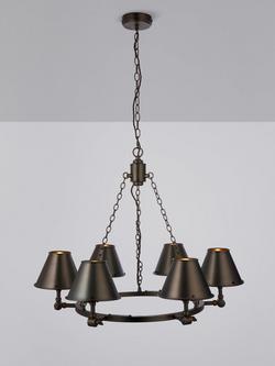 John Lewis Nicolas 6-Arm Chandelier Ceiling Light, Bronze