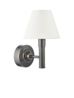 John Lewis Baily Rechargeable Wall Light, Bronze - view 2, Bronze