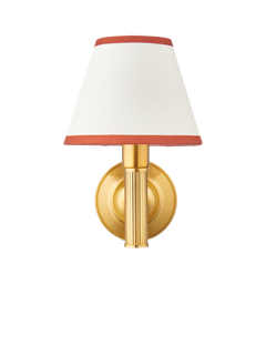John Lewis Baily Rechargeable Wall Light, Brass