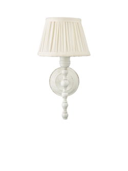 John Lewis Carlita Rechargeable Wall Light, White, White