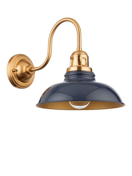 John Lewis Millhouse Wall Light - view 2, Blue
