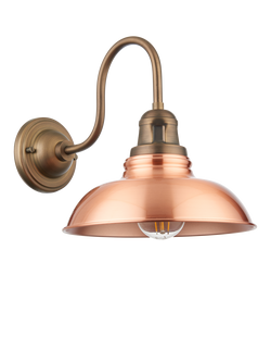 John Lewis Millhouse Wall Light - view 2, Copper