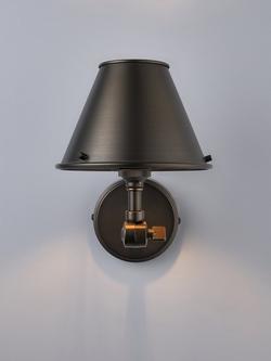 John Lewis Nicolas Uplighter Wall Light, Bronze