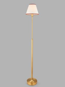 John Lewis Baily Rechargeable Floor Lamp, Brass, Brass