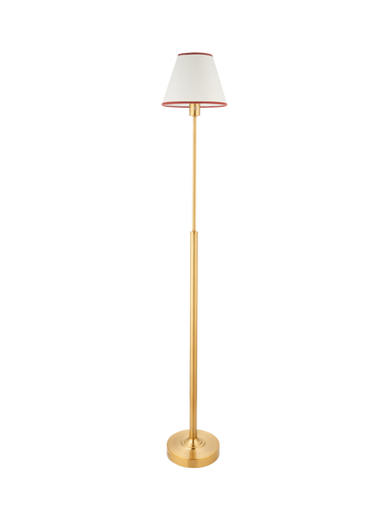 John Lewis Baily Rechargeable Floor Lamp, Brass - view 2, Brass