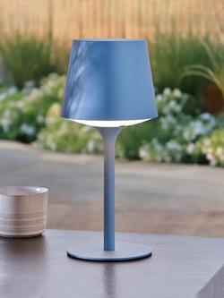 John Lewis Baresi Outdoor Table Lamp - view 2, Bay Blue