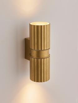 John Lewis Carlo Outdoor Wall Light, Gold