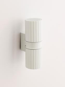 John Lewis Carlo Outdoor Wall Light - view 2, White