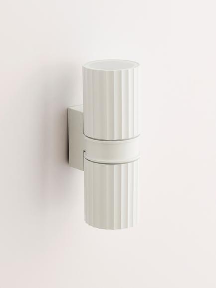 John Lewis Carlo Outdoor Wall Light - view 2, White
