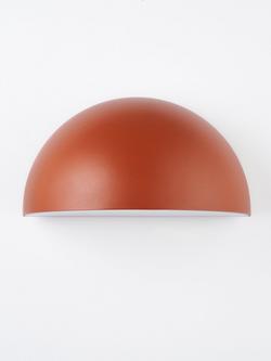 John Lewis Heftig Outdoor Washer Wall Light - view 2, Sienna