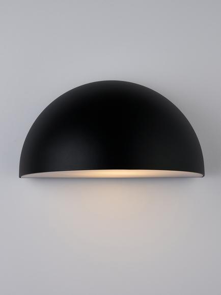 John Lewis Heftig Outdoor Washer Wall Light, Black