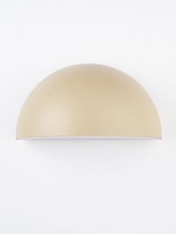 John Lewis Heftig Outdoor Washer Wall Light - view 2, Warm Sand