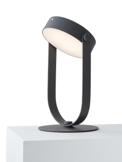 John Lewis Solaro Rechargeable Outdoor Table Lamp, Graphite