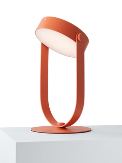 John Lewis Solaro Rechargeable Outdoor Table Lamp, Burnt Orange