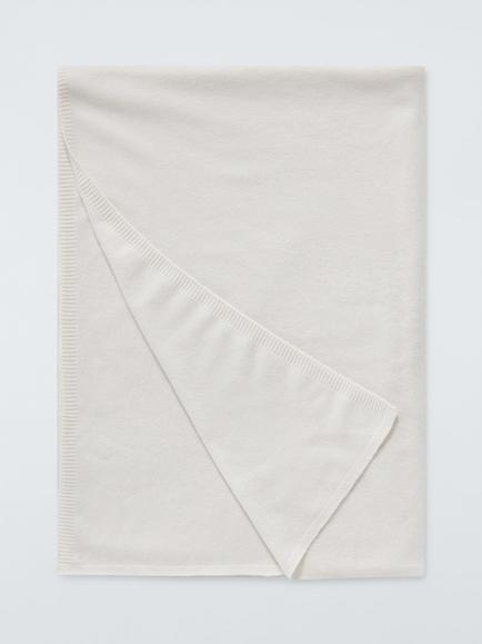 John Lewis The Ultimate Collection Cashmere Throw, Cream