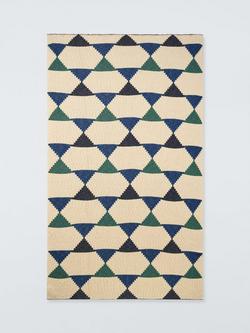 John Lewis Stack Geo Knitted Throw, Multi - view 2, Multi